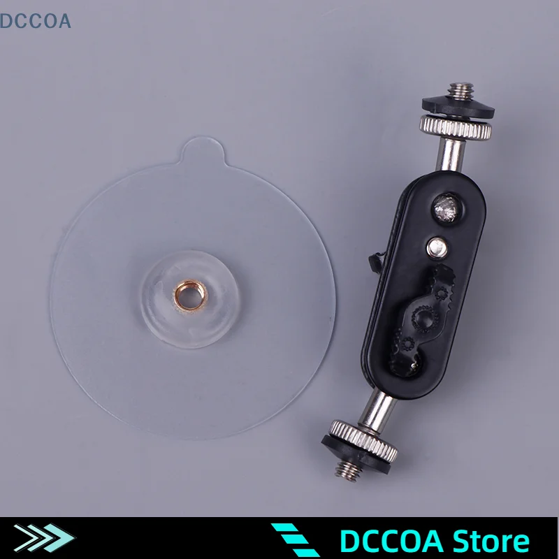 Stainless Steel No-Drill Adhesive Mount, M6 Screw Base With 1/4" Interface For Mobile Surveillance Camera Bracket Easy Install