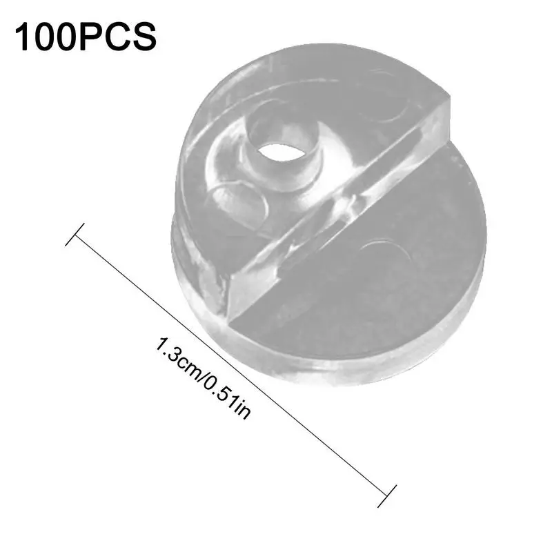 Glass Retainer Clips 100X Mirror Cabinet Clips Non-Slip Installing Bracket Clear Retainer Fasteners Kit For Fixing Cabinet Doors