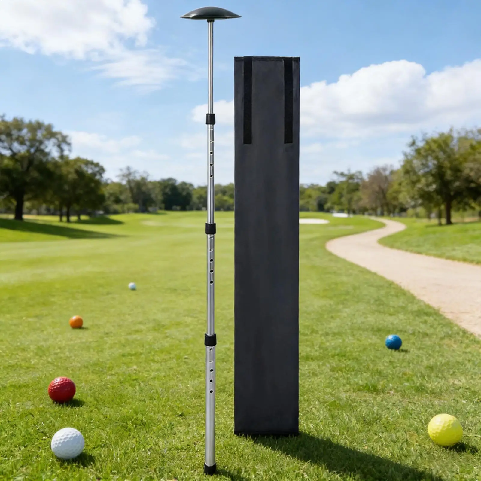 

Опора для гольф-сумки, регулируемая амортизирующая система с подушкой, защищает клюшки во время путешествий для взрослых, молодежи и начинающих