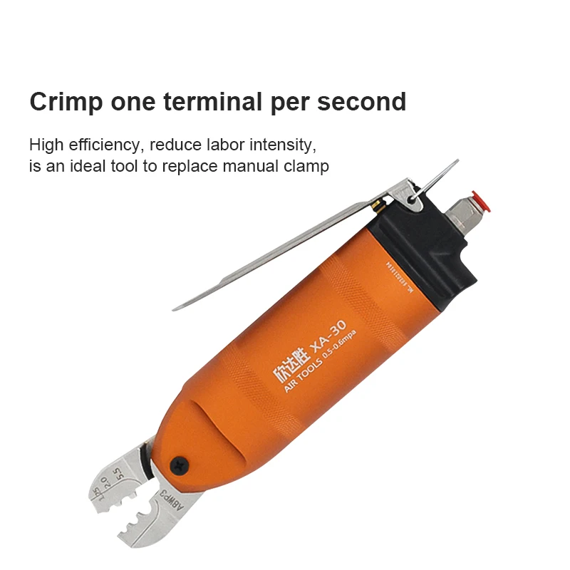 Imagem -02 - Pneumático Friso Alicate Ferramentas Cortador de Tesoura Crimper Metal para Conector de Fio Terminal Nipper Peças Braçadeira Tesoura Cabeça do Corpo ar