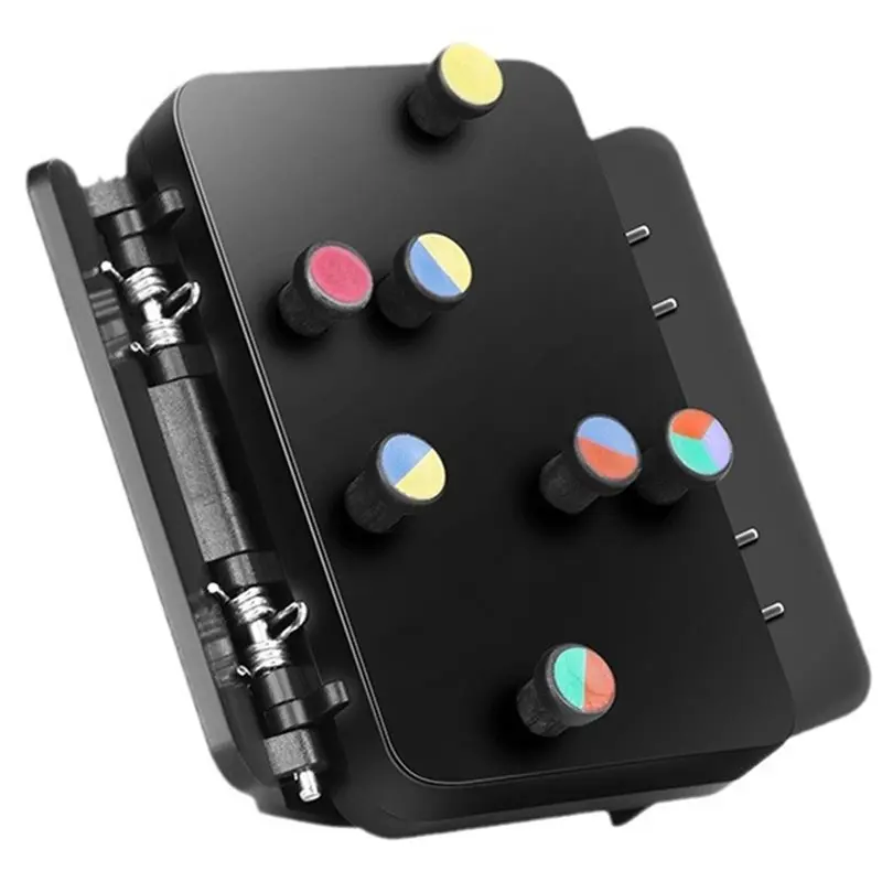 L71A Gel Clip On Design Ukulele Chord Trainer 6 Colors Round Button Easy Installation Practice Assistant