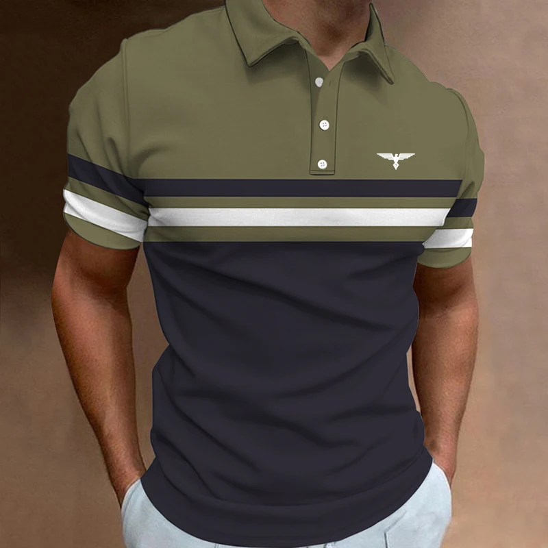 Sommer Männer Kleidung Zauber Farbe Kurzarm Polos hirt Männer Casual Sport Revers Tops Polos hirt Männer Polyester schnell trocknendes Polo.