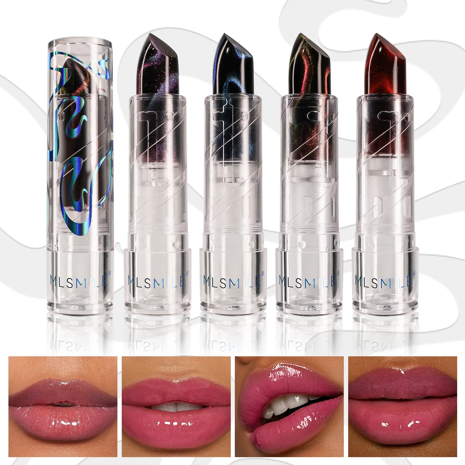 

Moisturizing Color Changing Lip Gloss Lipstick, Color Changes With temperature,Long Lasting Not Smudged, Cat Eye The Color