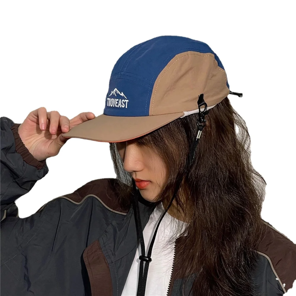 Color matching baseball cap Summer sun protection cap Women UV resistant outdoor sports quick drying cap running hat alpine hat