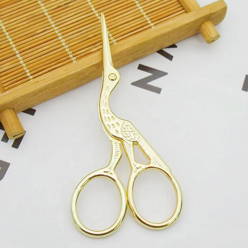 1Pcs Colorful Stainless Steel Antique Scissors European Classic Craft Knitting Sewing Handicraft Scissor DIY Jewelry Tools New