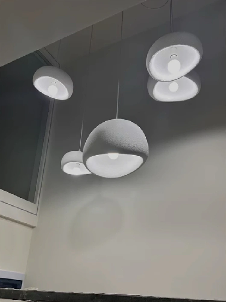 Wabi-sabi Minimalist LED Pendant Lights Resin Caps for Bar Hanging Lamps Home Decor Island Restaurant Lustre Loft Factory Outlet