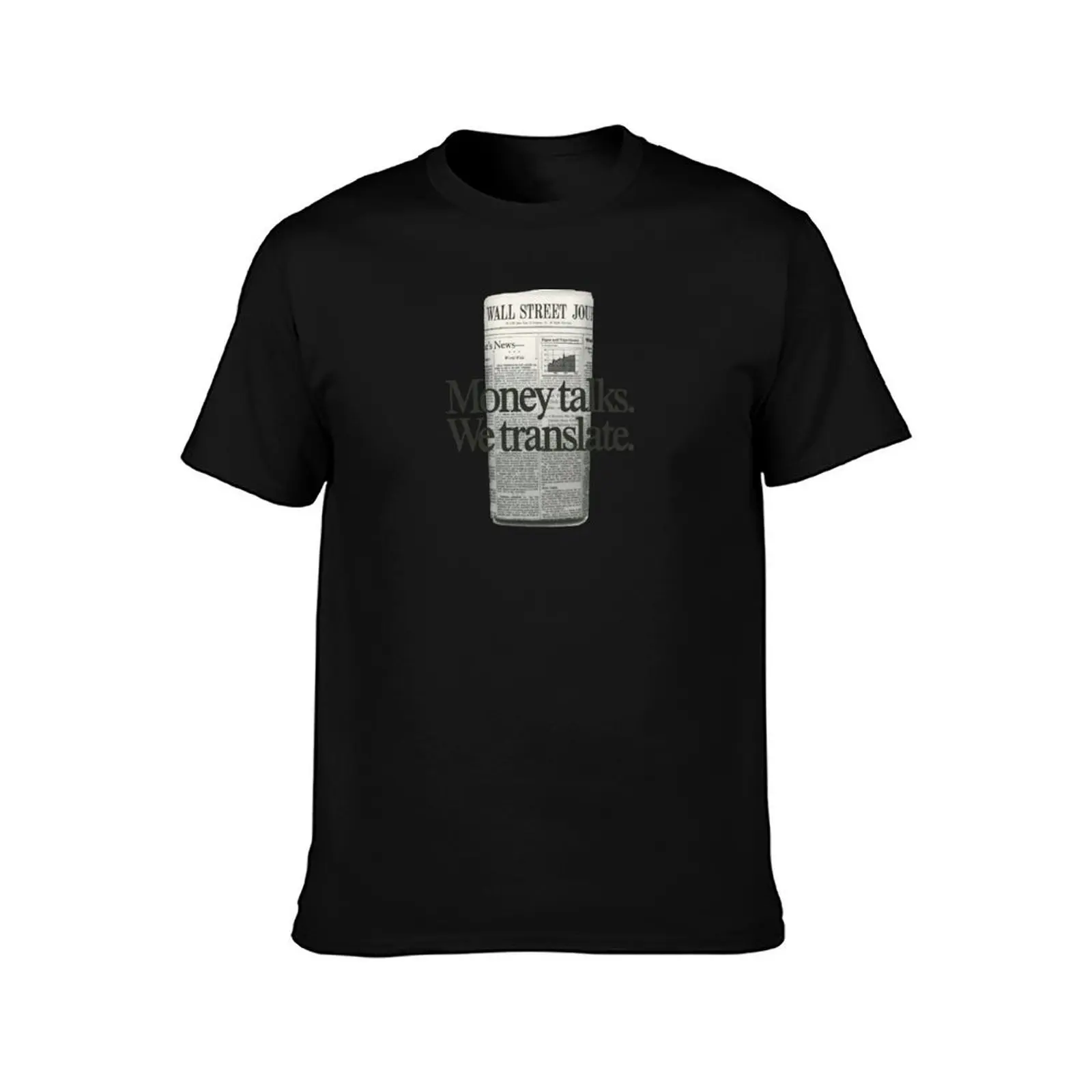 Wall Street Journal Vintage T-Shirt Trendy Pattern for Men T-Shirt