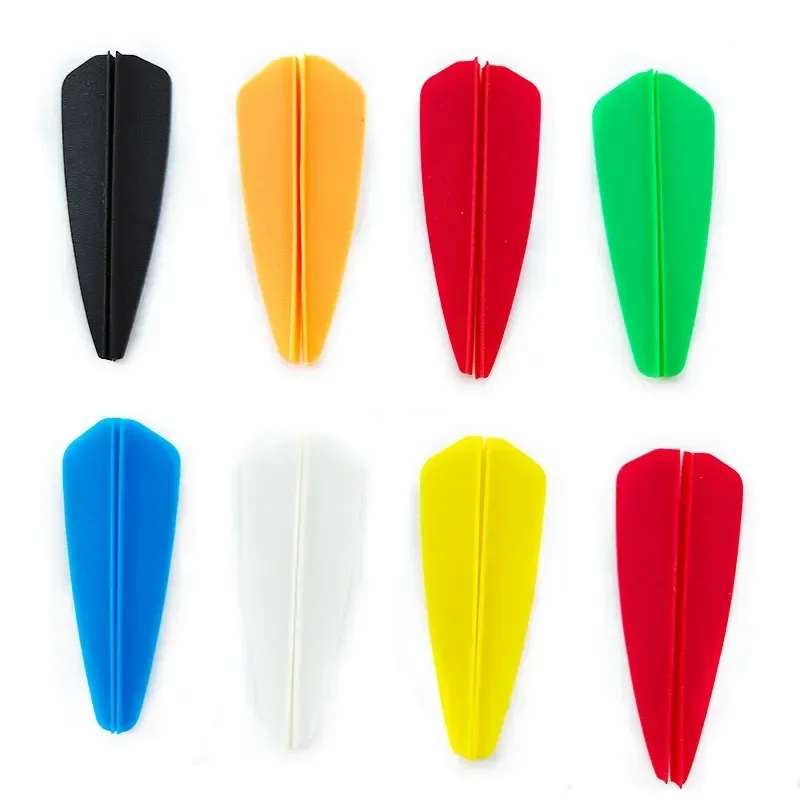 Palette per tiro con l'arco da 100 pezzi Palette per frecce in TPU da 2 pollici Accessori per tiro adatti per frecce da 7,5 pollici