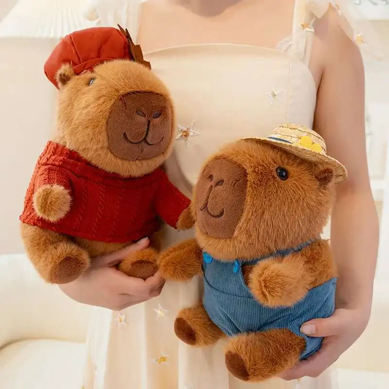 

Животные Капибара, плюшевая кукла, аниме, пушистая игрушка, кавайная игрушка в виде животного, мягкая кукла-капибара, детский подарок на Рождество, день рождения, праздник