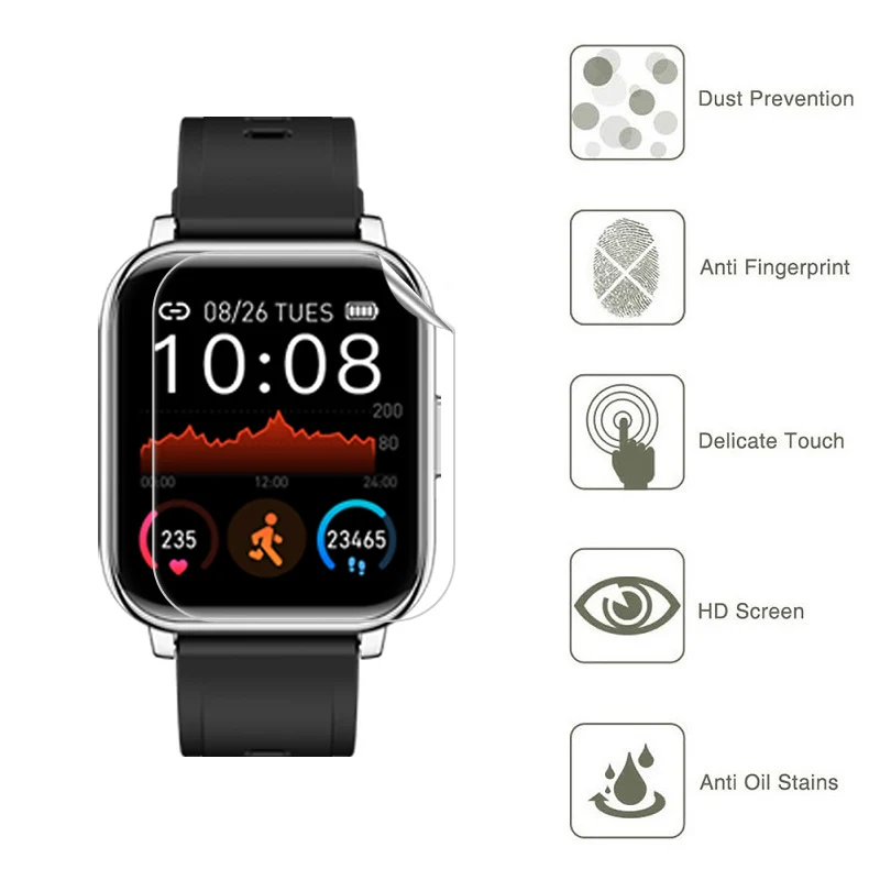 Pellicola protettiva per schermo Smart watch pellicola protettiva da 1.4 pollici pellicola morbida per ZL54c/B57/P22/P25/P36/Y13/gt20, per Huami Amazfit Bip 3