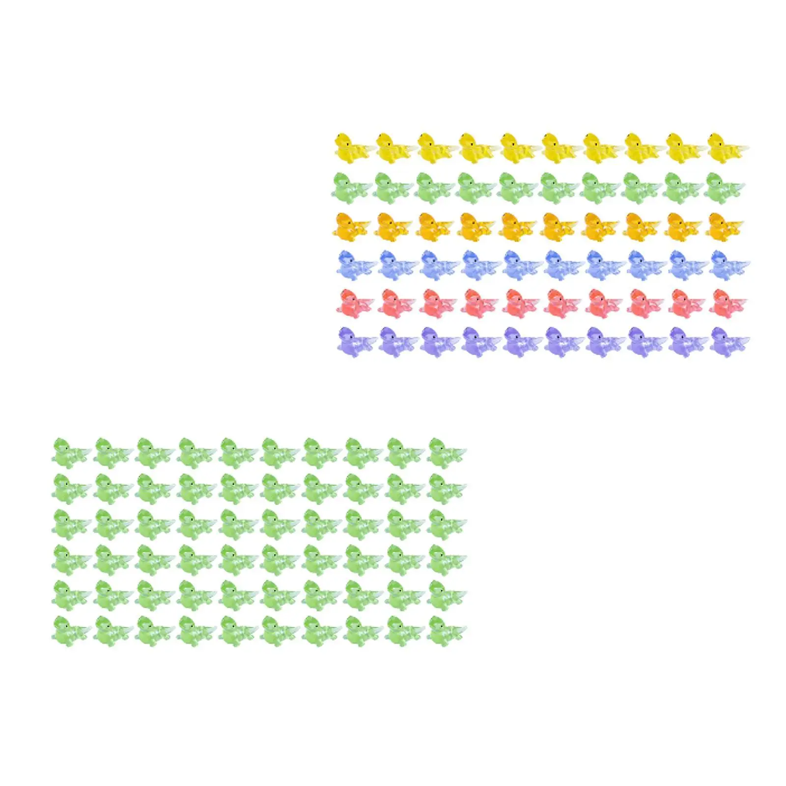 60x الراتنج الشكل مصغرة التماثيل تماثيل صغيرة تماثيل صغيرة على شكل حيوانات مضيئة وعاء نبات صغير ديكور #2