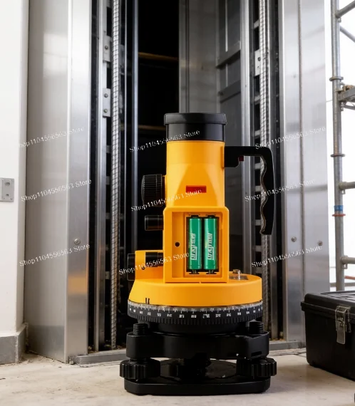 Elevator Guide Rail Verticality Tester & 25x Level Installation Tool for Precise Alignment