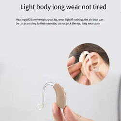 Binaural Rechargeable Digital Invisible Elderly Youth Hearing Aid For Deafness, Adjustable Volume Headphones Volume Amplifier