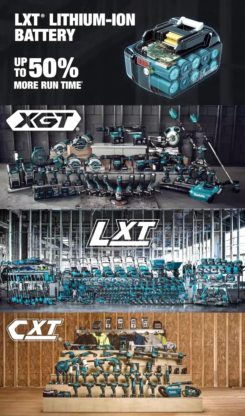 Makita 18V LXT 6.0Ah Lithium Ion Battery For BL1850 BL1860 Cordless Drill Angle Grinder Power Tool With LED Indicator