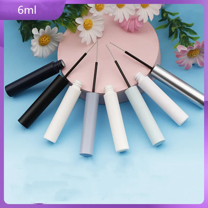 

Whosale 6ml Empty Mascara Tube Eyelash Liquid Bottle Container Eyelash Tubes Fine Brush Cosmetic Refillable Bottles