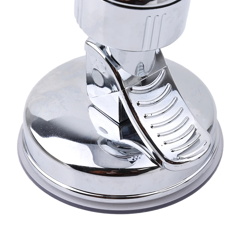 Support de Douchette à Main Réglable avec Ventouse, Tête de Rail Entièrement Plaquée, Rotation Stable Universelle