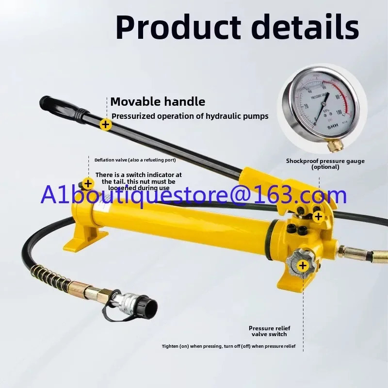 High Pressure Manual Hydraulic Hand Pump, Large Capacity Manual Oil Pumping Device, CP-180