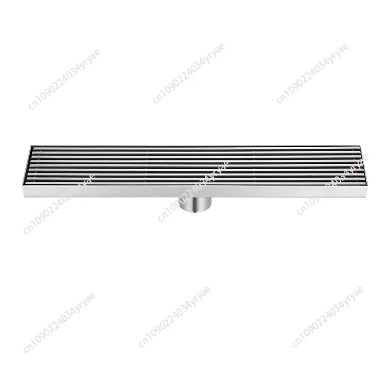 steel solid strip floor drain, courtyard balcony long strip thickened floor drain large displacement engineering floor drain