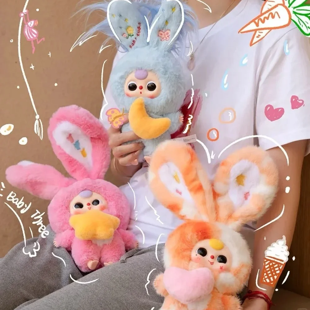 Baby Three V3 Lily Rabbit Town Serie Schattige pluche blinde doos Rugzak Trendy accessoire Mystery Box Leuk speelgoedverrassingscadeau voor meisje