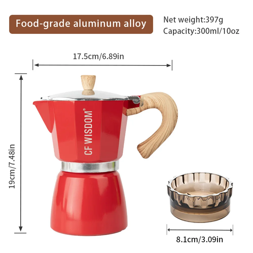 صانع سبرسو تصميم متين من الألومنيوم، هدية قهوة وعاء موكا، وعاء قهوة بيركولتر لعيد الشكر في الجمعة السوداء وعيد الميلاد #4