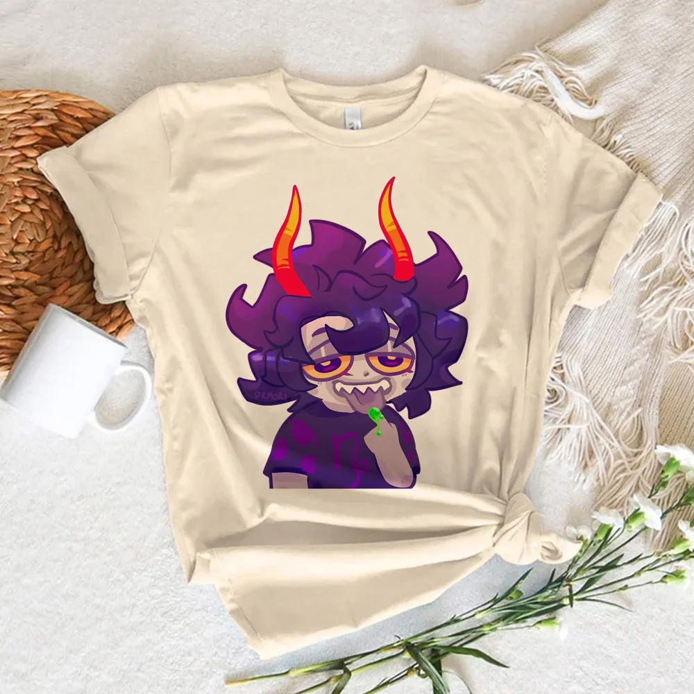 Homestuck top women funny Japanese top female y2k clothing