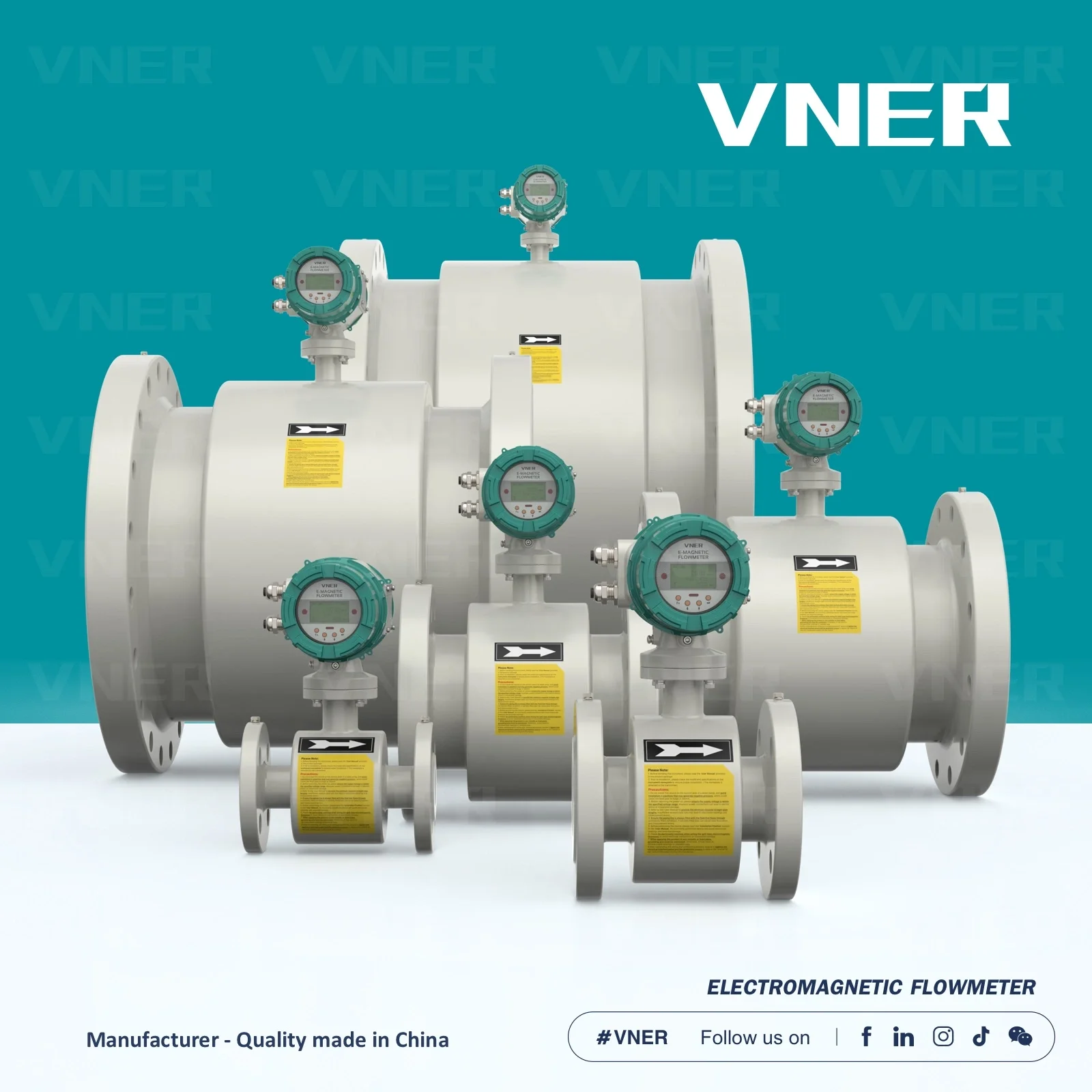 Integrated Long-Lasting Electromagnetic Flowmeter, Water/Wastewater/Corrosives/Slurries Specialized, Corrosion-Resistant Electro