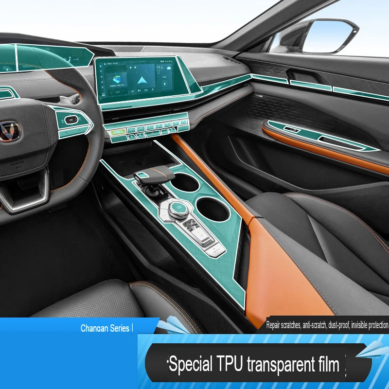 

For Changan UNIV UNI-V Tpu Transparent Film Car Interior Sticker Center Console Navigation Screen Protector Car Accessories