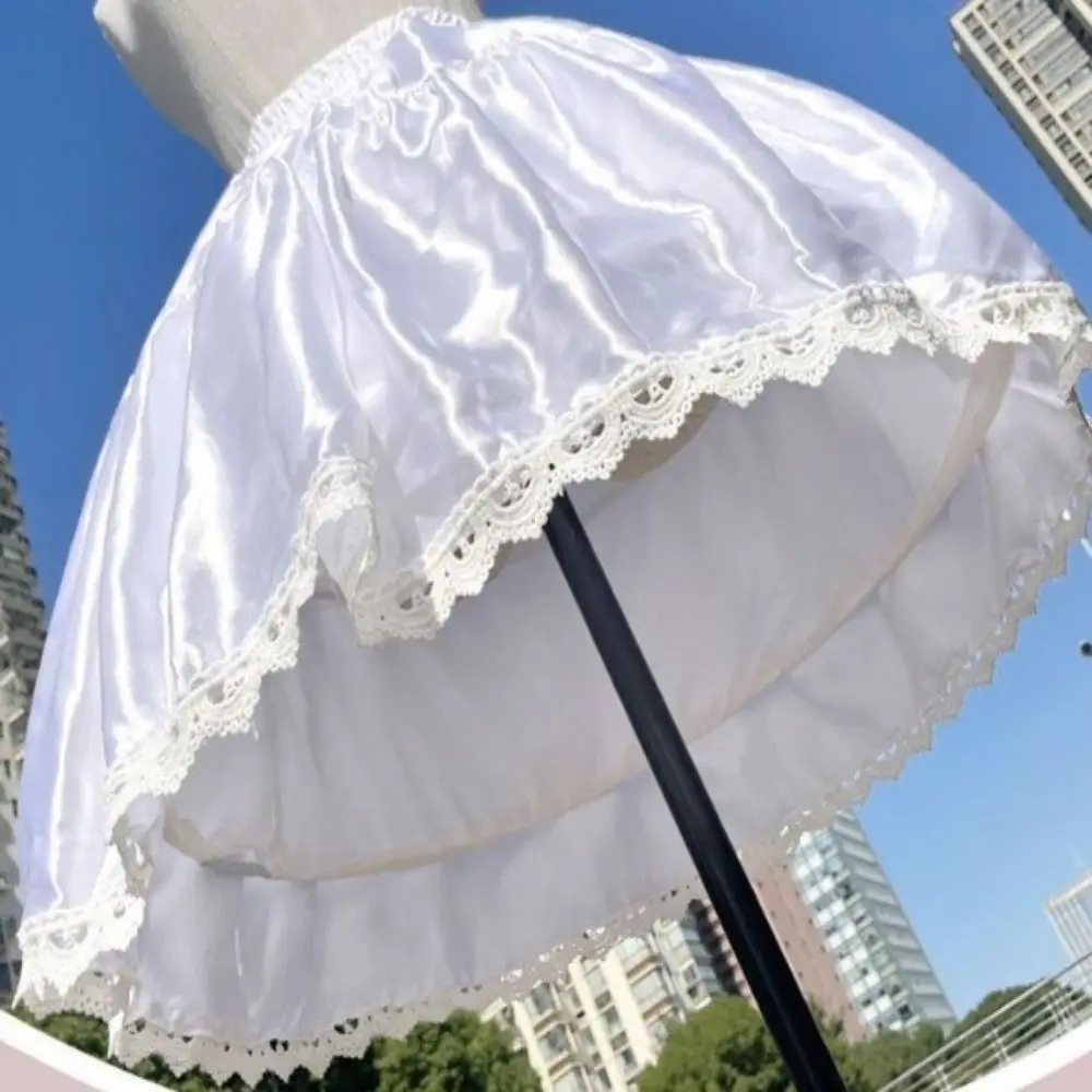 Adjustable Fish Bone Lolita Petticoat Big Fluffy Hem Lace Edge Victorian Petticoat Luxury Violence Support Bridal Crinoline