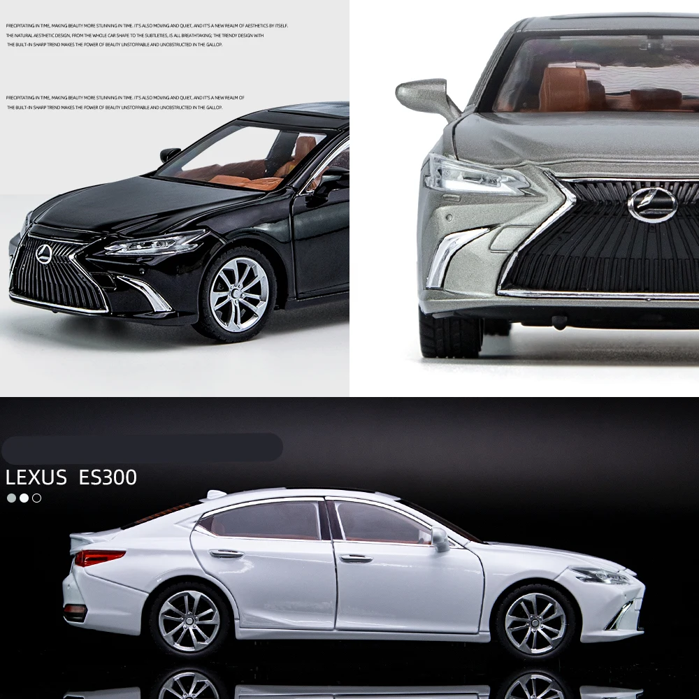 1:24 LEXUS ES300 Alloy Car Model Diecast & Toy Vehicles Metal Car Model Simulation Sound and Light Collection Toy Gift