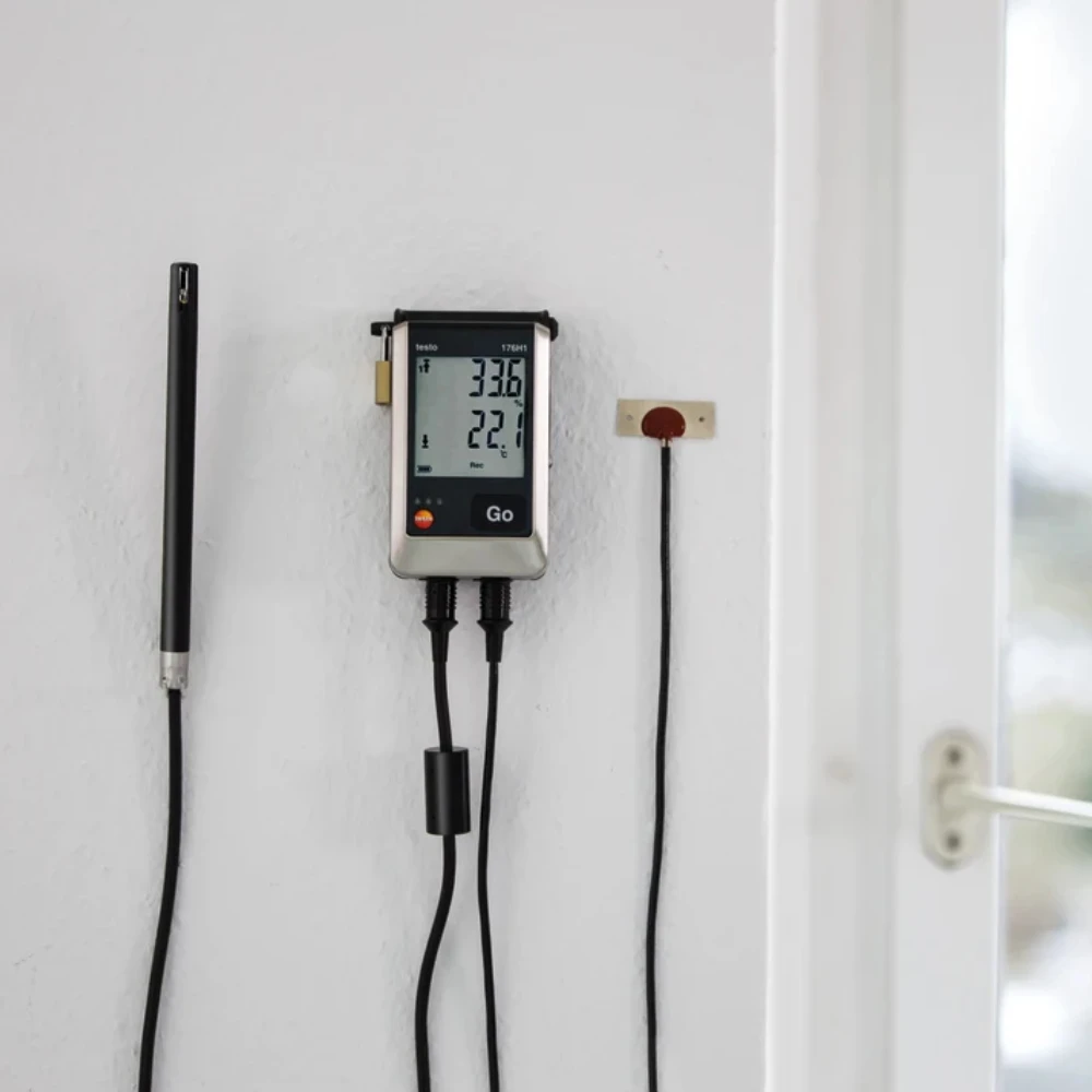 4-Kanal-Datenlogger Testo 176 H1 Digitaler Datenlogger für Temperatur und Luftfeuchtigkeit