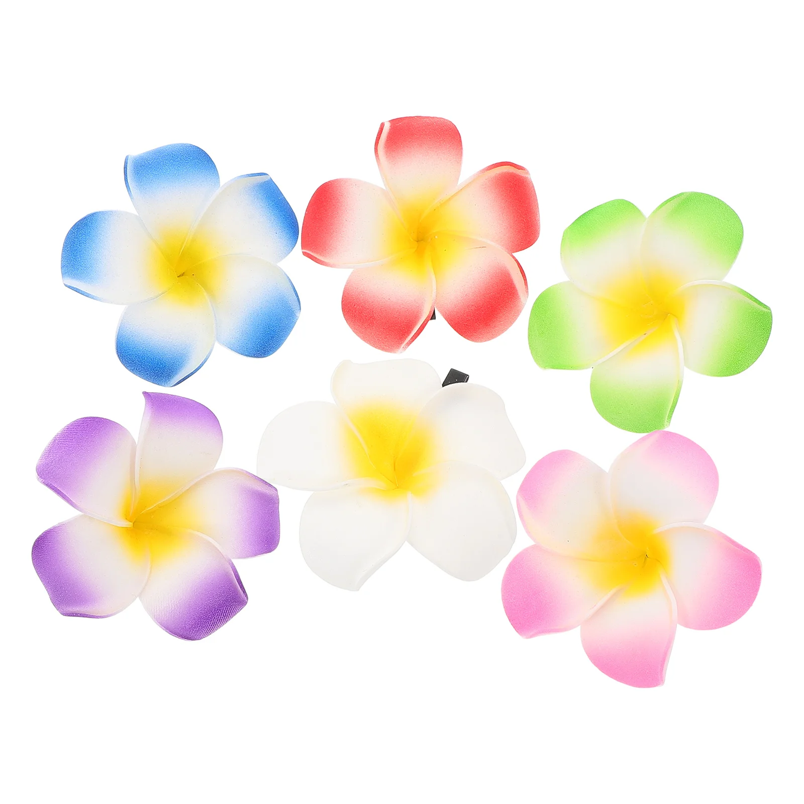 

Flower Hair Clips Barrette Boho Wedding Accessories Frangipane Side Clamp Beach Party Decorations