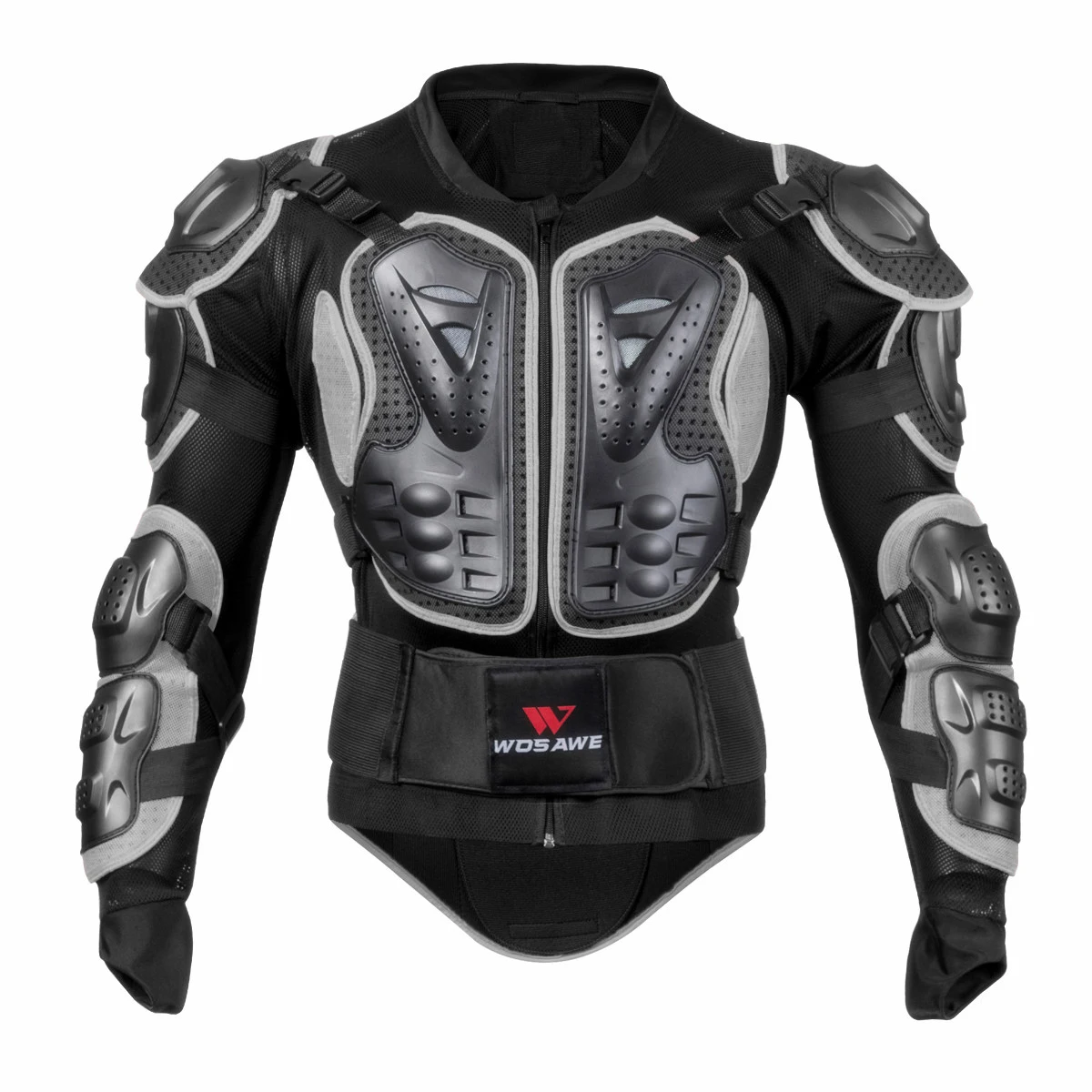 WOSAWE MTB Motorcycle Armor Set Hands Chest Hip Knee Elbow Protection Snowboard Cycling Motocross Protective Gear Kit Adult