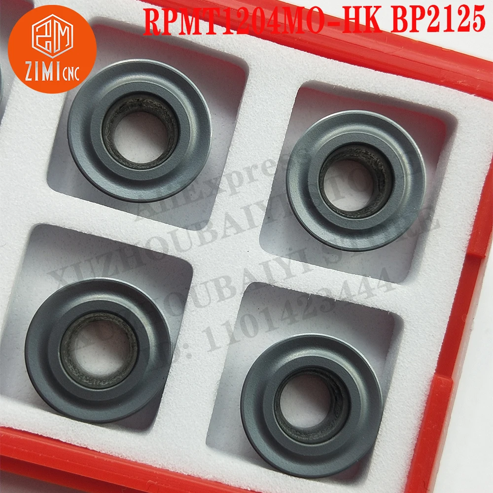 RPMT1204MO-HK BP2125 ار بي ام تي 1204 مو إدراجات كربيد أدوات إدراج الطحن أدوات CNC أدوات مخرطة معدنية إدراج قطع الطحن المستديرة
