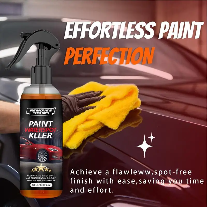 

Car Paint Restorer 100ml Automotive Clear Coat Car Coating Spray Waterless Car Wash Spray Auto Detailing Supplies For Rainy Day