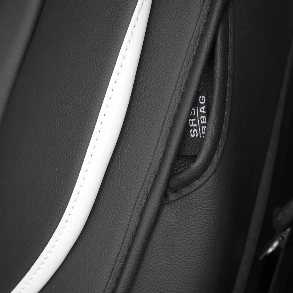 أغطية مقاعد السيارة الجلدية الفاخرة العالمية مجموعة كاملة من أغطية المقاعد الجلدية للفصول الأربعة لشاحنة سيارات الدفع الرباعي