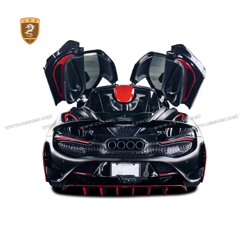 2018 Full Carbon Fiber Car Body Kit For McLaren 720s Change 765lt Kit Front Bumper Rear Diffuser Tail Wing Fenders autoparts