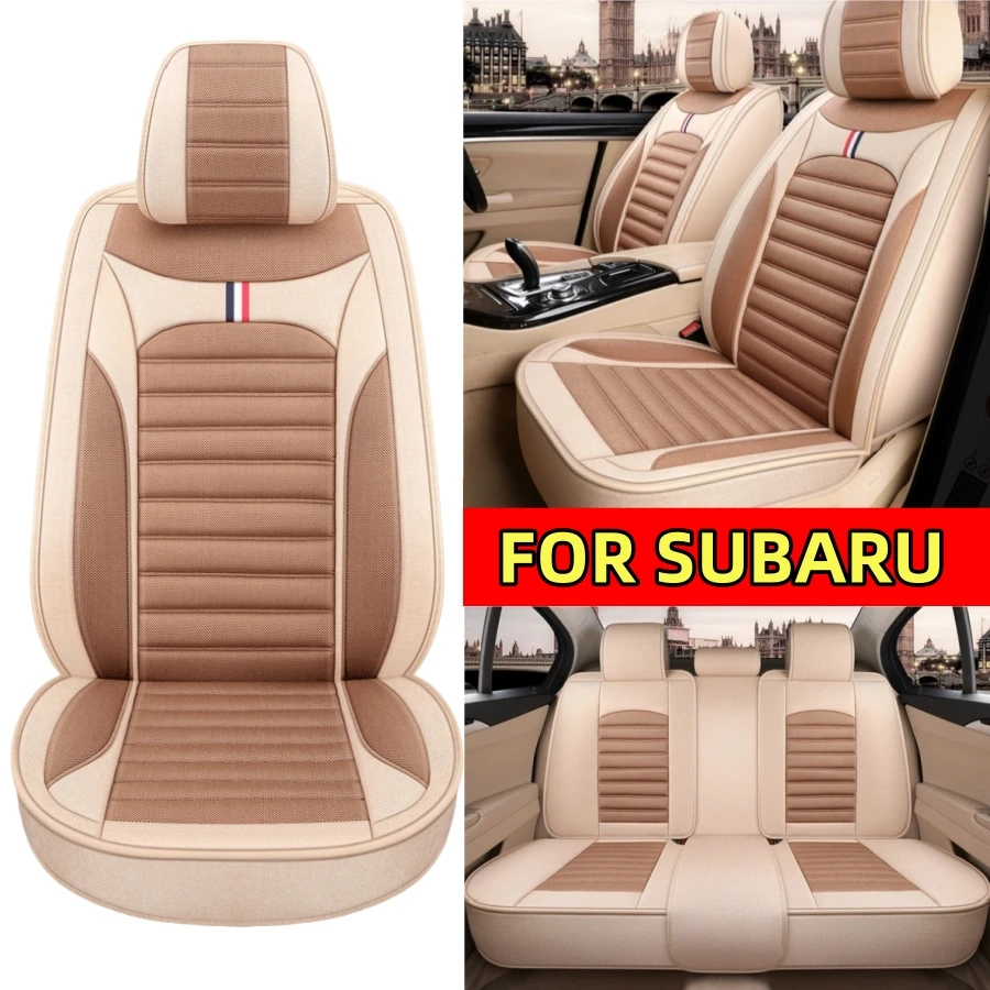 

Car seat cover high quality linen breathable wear-resistant full set of 5 seats full four seasons wrap seat cover FOR SUBARU