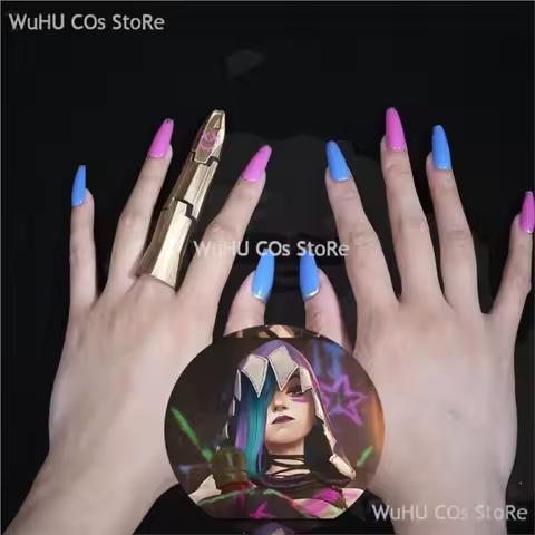 Arcane Jinx Cosplay 2024 Game LoL TV 2 Jinx Cosplay Nails Finger Cosplay Jinx Cosplay Prop Women Halloween Roleplay Props