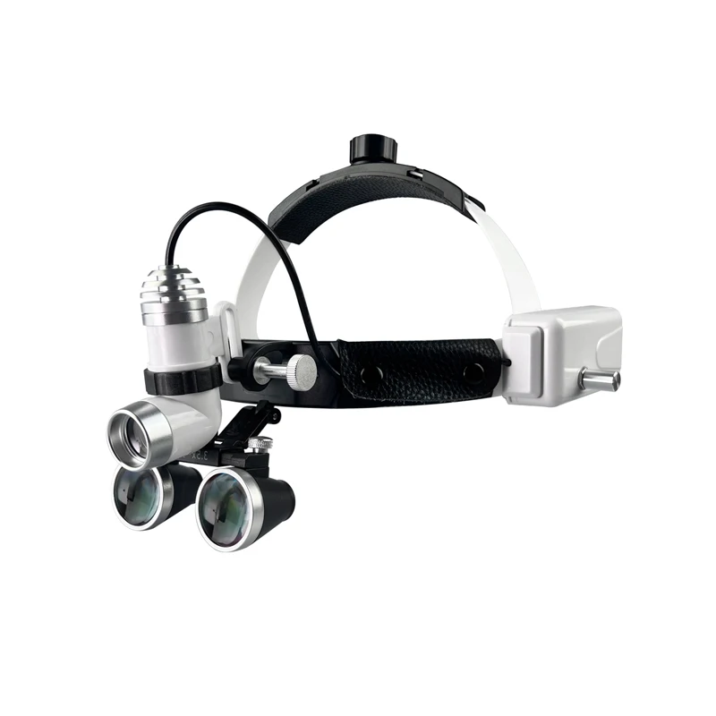 

3.5X /2.5X Magnification Surgery den-tal Loupe With 2 Batteries Surgical Magnifier