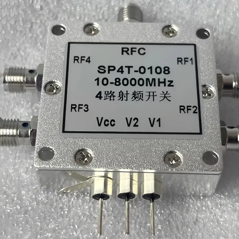 SMA 4-way RF changeover switch 10-8000MHZ SP4T electronic switch