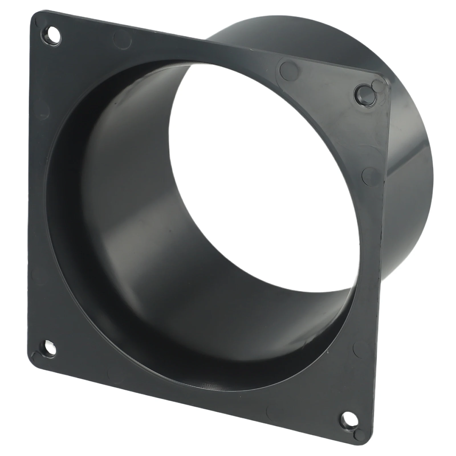 Pijpaansluiting Flensconnector Flensconnector Muur ABS Luchtkanaalaansluiting Zwarte kanaalventilator Slangconnector