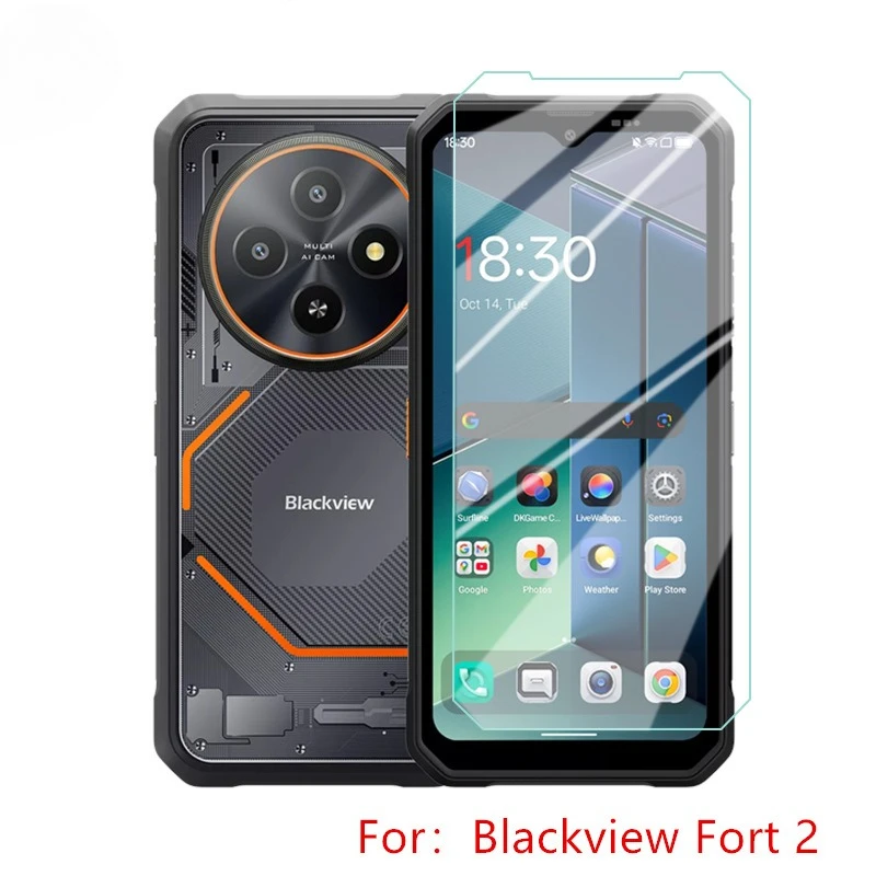 

9H Tempered Glass For Blackview FORT 2 1 Screen Protector Transparent Tempered Film For BV FORT2 FORT1 Protective Film Cover