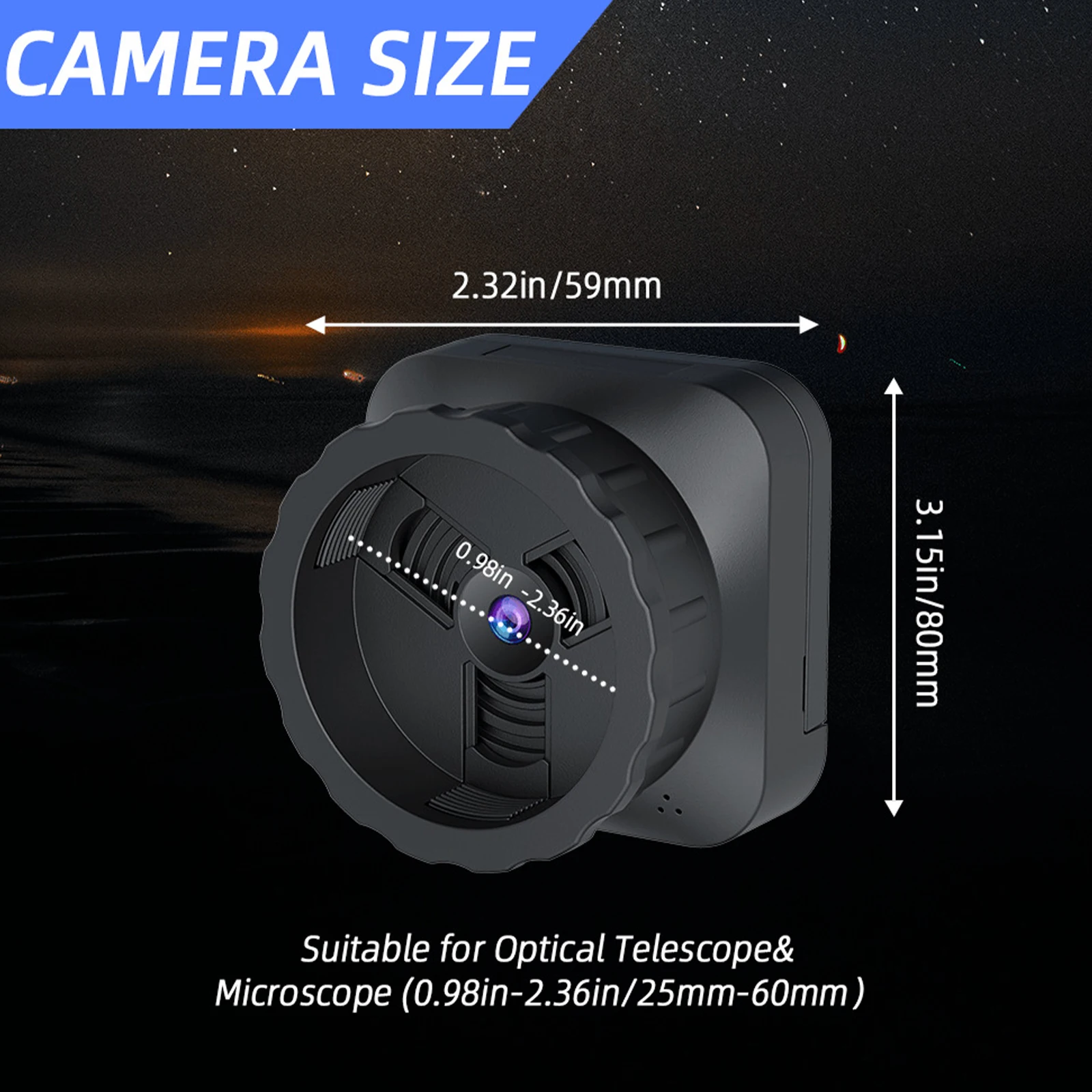 

64MP 4K HD 2.4G WIFI Electronic Eyepiece Digital Camera Portable Lightweight for Astrophotography Enthusiast Bird Watching