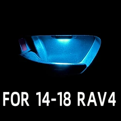 Door Bowl Atmosphere Light For Toyota RAV4 2014 2015 2016 Interior LED Blue Car Door Bowl Handle Frame Light For RAV4 2017 2018