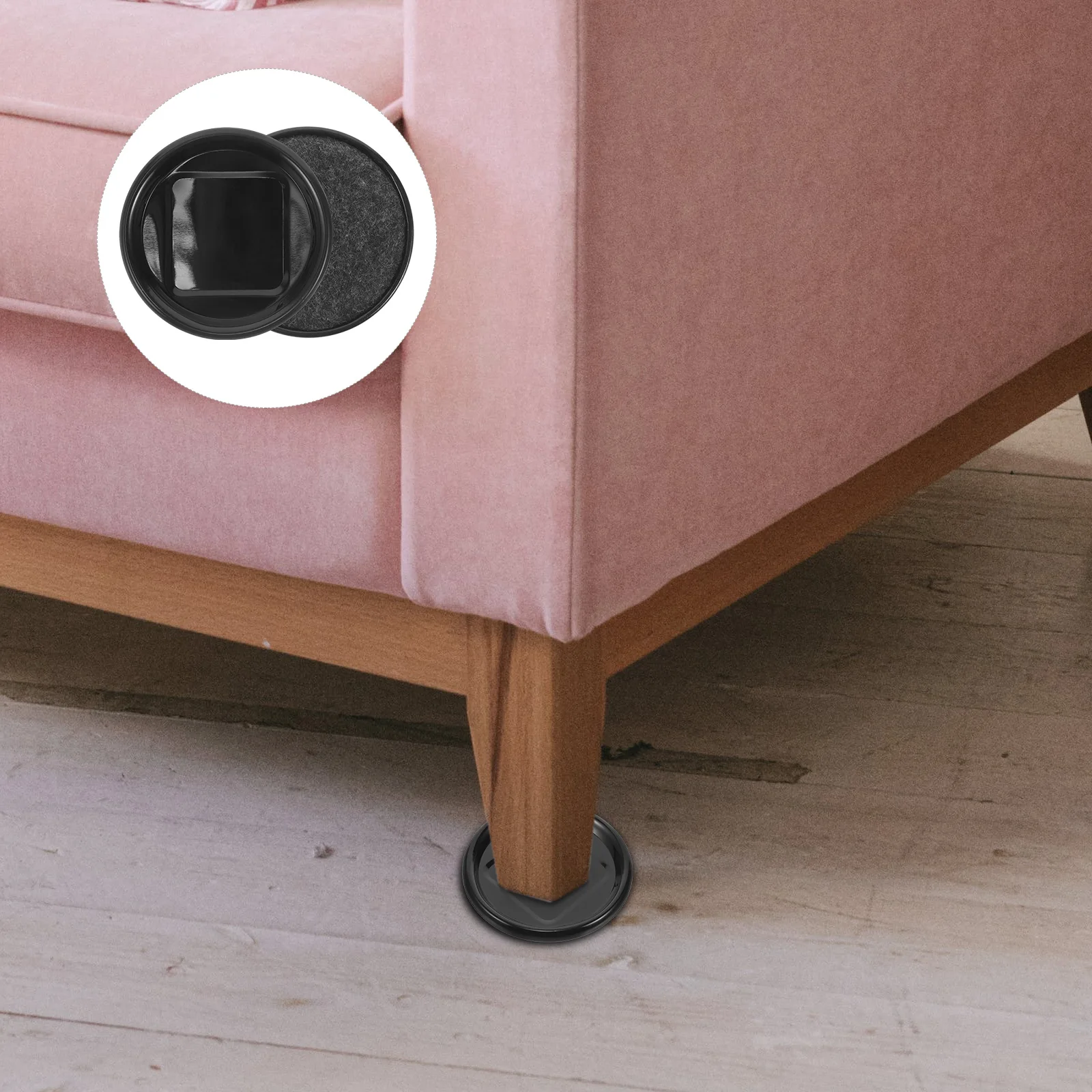 

8Pcs Floor Protector Pads for Furniture Heavy Duty Chair Feet Covers Non-Slip Casters for Hardwood Tile and Carpet Surfaces