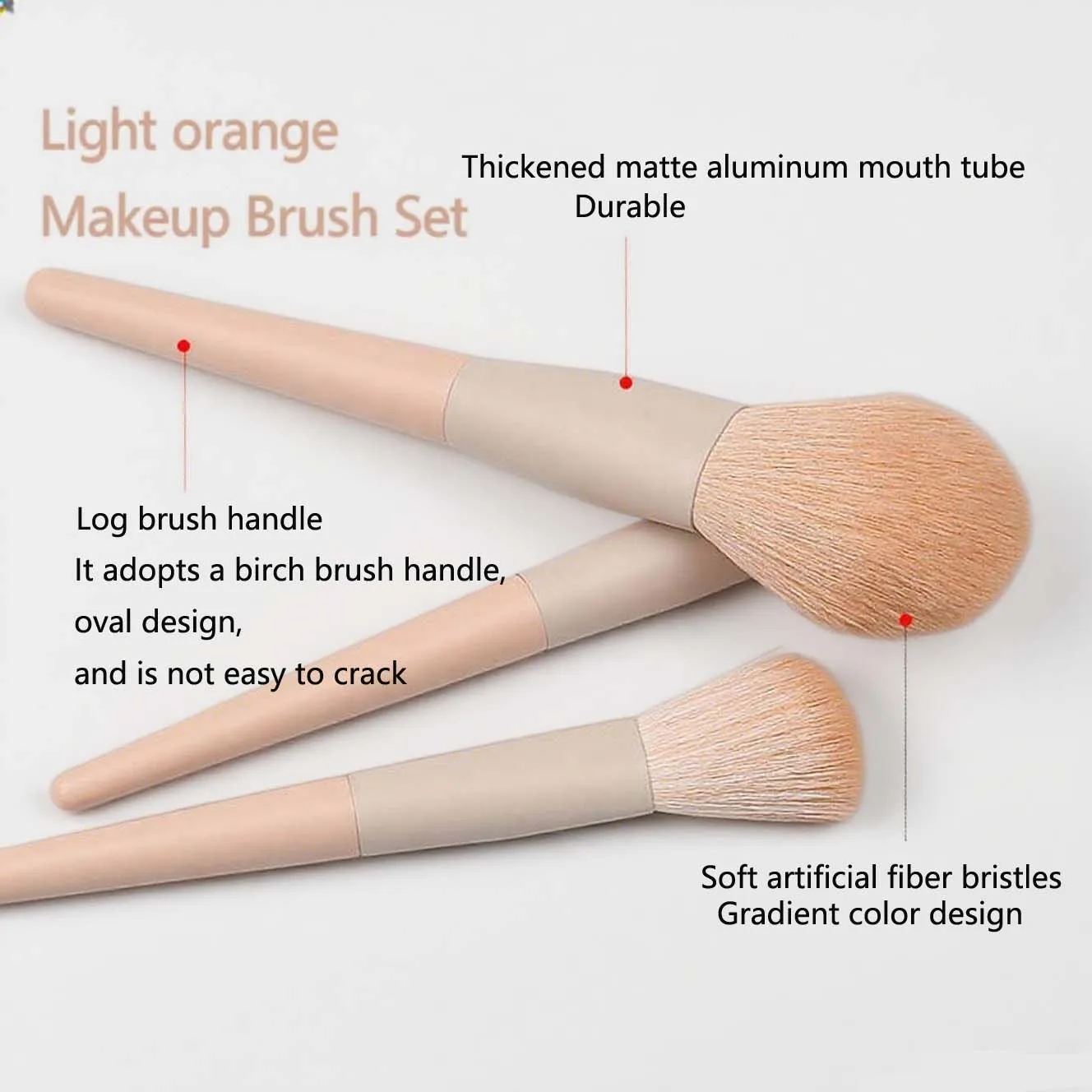 Set di pennelli per trucco per principianti da 7 pezzi