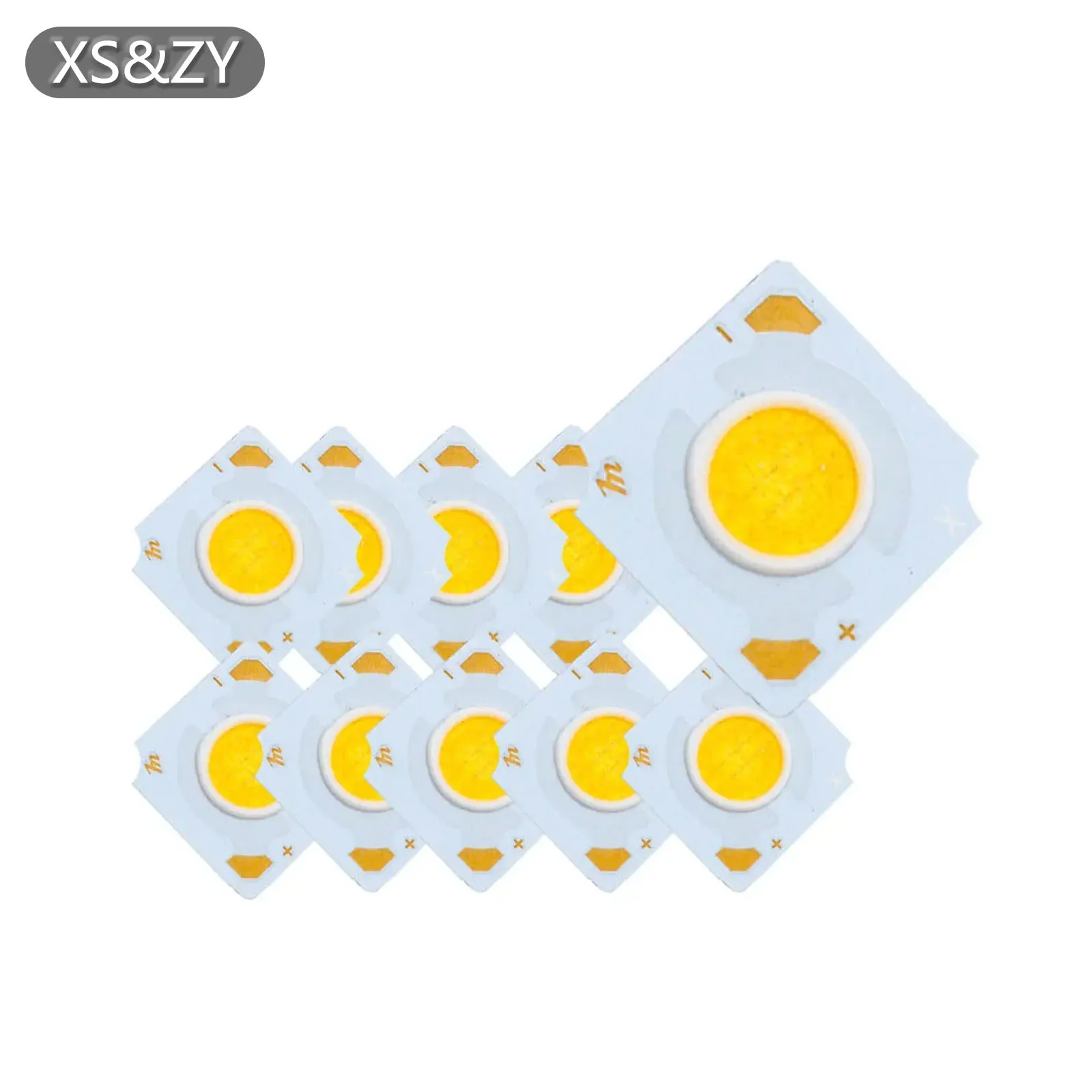 10pcs LED COB Bridgelux Crystal 1835 Chip lampada perline 3-7W 12V 600mA bianco caldo freddo per faretti decorativi illuminazione interna