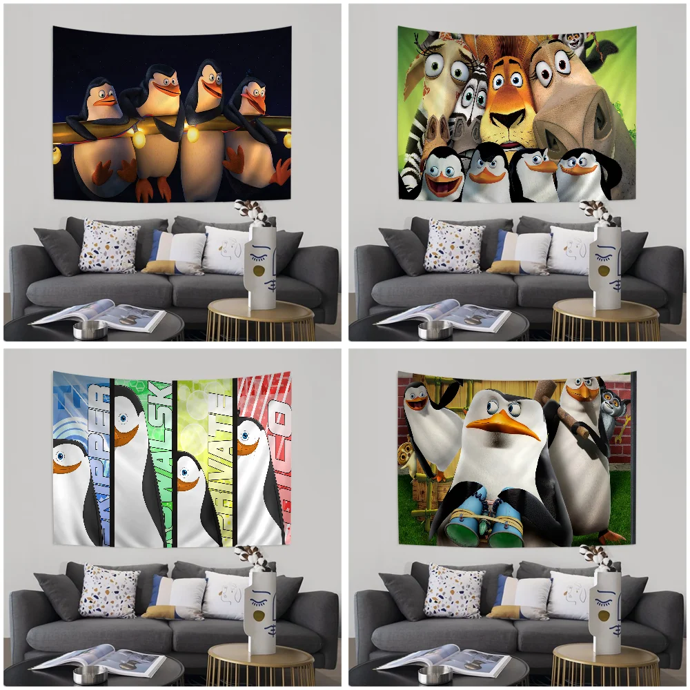 

The Penguins Of Madagascar Hanging Bohemian Tapestry Cheap Hippie Wall Hanging Bohemian Wall Tapestries Wall Hanging Home Decor