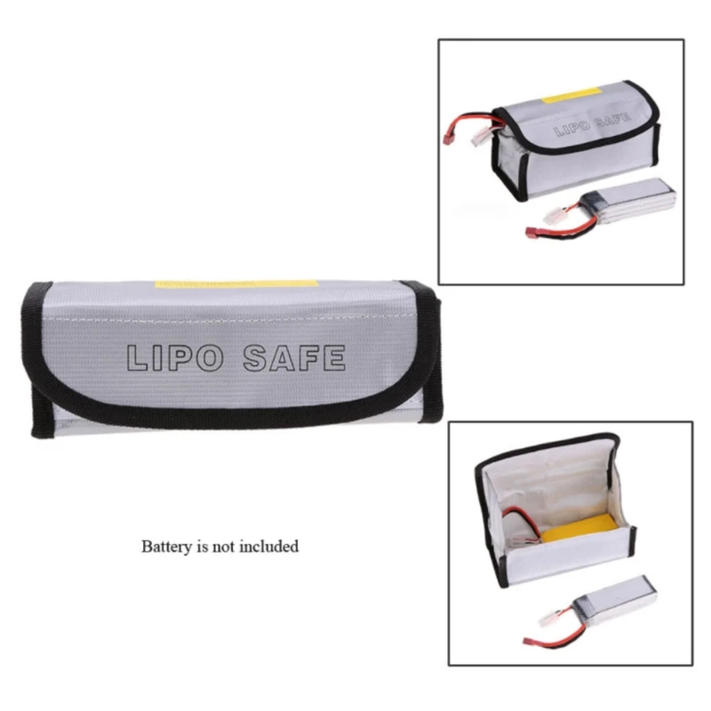 2x borsa sicurezza portatile ignifuga, supporto antideflagrante per protezione Lipo Guard
