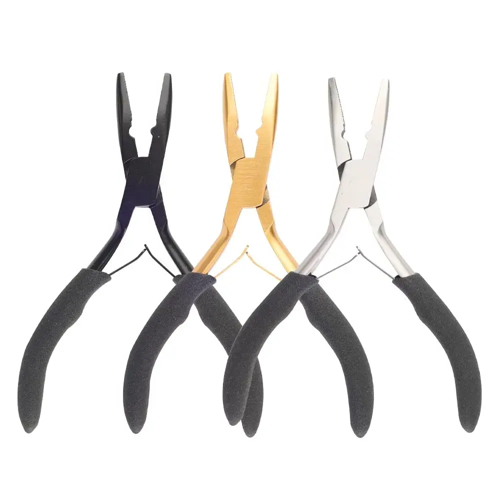 

ARLANY щипцы для наращивания волос для микробусинок, плоскогубцы для микробусинок с противоскользящей ручкой для удаления кератина для наращивания утка